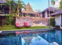 Villa Tukad Pangi, View from lower pool